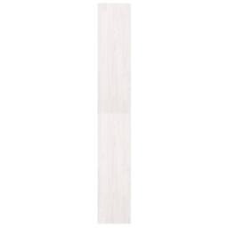 Berkfield Home Beautiful Book Cabinet/Room Divider White 40x30x199 cm Solid Pinewood - Size: 40 x 30 x 199 cm - thumbnail 6