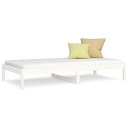 Berkfield Home Day Bed White 80x200 cm Solid Wood Pine - thumbnail 2