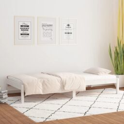 Berkfield Home Day Bed White 80x200 cm Solid Wood Pine - thumbnail 4