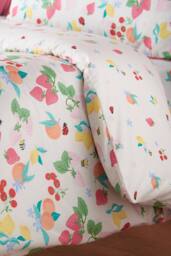 Catherine Lansfield 'Fruity Friends' Reversible Duvet Cover Set - Size: Double - thumbnail 4