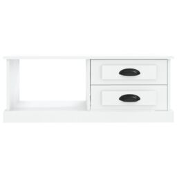 Berkfield Home Coffee Table White 90x50x35 cm Engineered Wood - Size: 90 x 50 x 35 cm - thumbnail 6