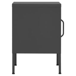 Berkfield Home Nightstand Anthracite 35x35x51 cm Steel - Size: 35 x 35 x 51 cm - thumbnail 6