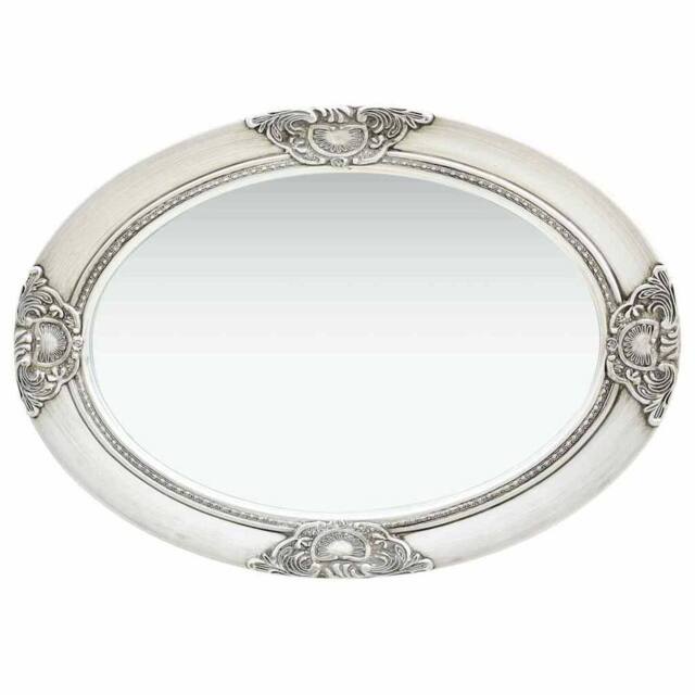 Berkfield Home Wall Mirror Baroque Style 50x70 cm Silver - image 1
