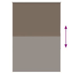 Berkfield Home Roller Blind Blackout Coffee 95x130 cm Fabric Width 90.7 cm Polyester in Brown - thumbnail 5