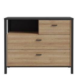 Furniture To Go High Rock Chest of Drawers in Black - thumbnail 2
