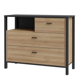 Furniture To Go High Rock Chest of Drawers in Black - thumbnail 3