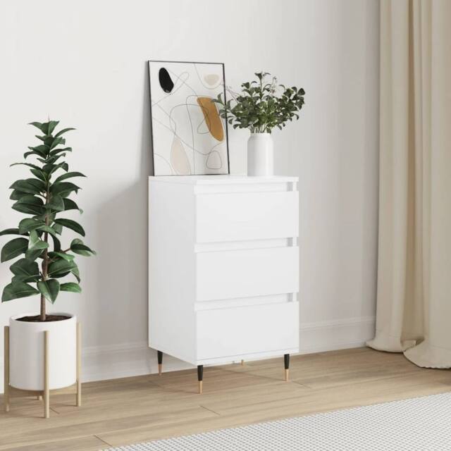 Berkfield Home Sideboard White 40x35x70 cm Engineered Wood - Size: 40 x 35 x 70 cm - image 1