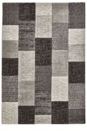 The Rug Shop UK Charcoal Handmade Modern Geometric Polypropylene Easy To Clean Rug - Size: 200 cm x 290 cm - thumbnail 9