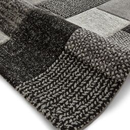 The Rug Shop UK Charcoal Handmade Modern Geometric Polypropylene Easy To Clean Rug - Size: 200 cm x 290 cm - thumbnail 6