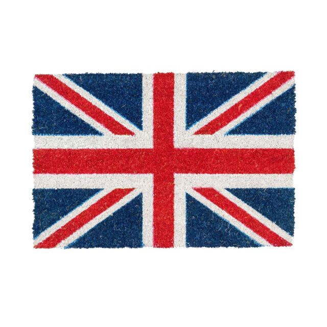 Nicola Spring Coir Door Mat - 60 x 40cm - Union Jack - Size: 40 cm x 60 cm - image 1