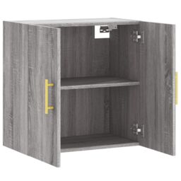 Berkfield Home Wall Cabinet Grey Sonoma 60x31x60 cm Engineered Wood - Size: 60 x 31 x 60 cm - thumbnail 6