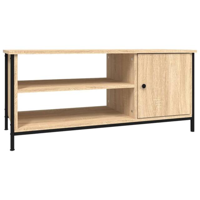Berkfield Home TV Cabinet Sonoma Oak 100x40x45 cm Engineered Wood in Brown - Size: 100 x 40 x 45 cm - image 1