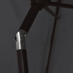 Berkfield Home Garden Parasol with Metal Pole 300 cm Black - thumbnail 6