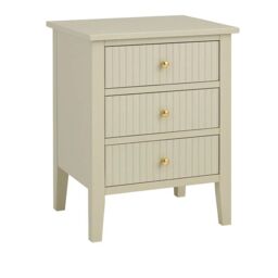 Melody Maison Large Chest Of Drawers & Pair Of Bedside Tables - Hales Taupe Range in Beige - thumbnail 1