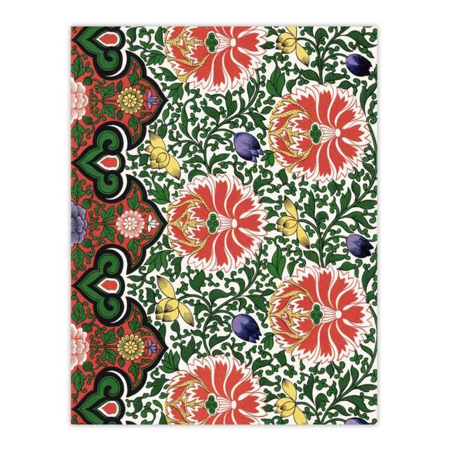 "Artery8 Owen Jones Vintage Arabesque Floral Pattern Wall Art Print - Size: W12"" x H16""" - image 1