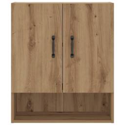 Berkfield Home Wall Cabinet Artisan Oak 60x31x70 cm Engineered Wood in Brown - Size: 60 x 31 x 70 cm - thumbnail 5