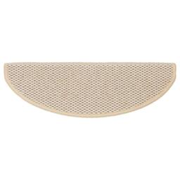 Berkfield Home Stair Mats Self-adhesive Sisal-Look 15 pcs 65x21x4 cm Berber in Cream - Size: Medium - thumbnail 5