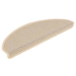 Berkfield Home Stair Mats Self-adhesive Sisal-Look 15 pcs 65x21x4 cm Berber in Cream - Size: Medium - thumbnail 3
