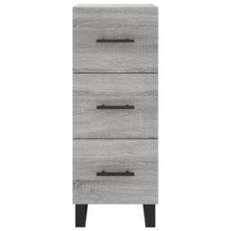 Berkfield Home Highboard Grey Sonoma 34.5x34x180 cm Engineered Wood - thumbnail 6