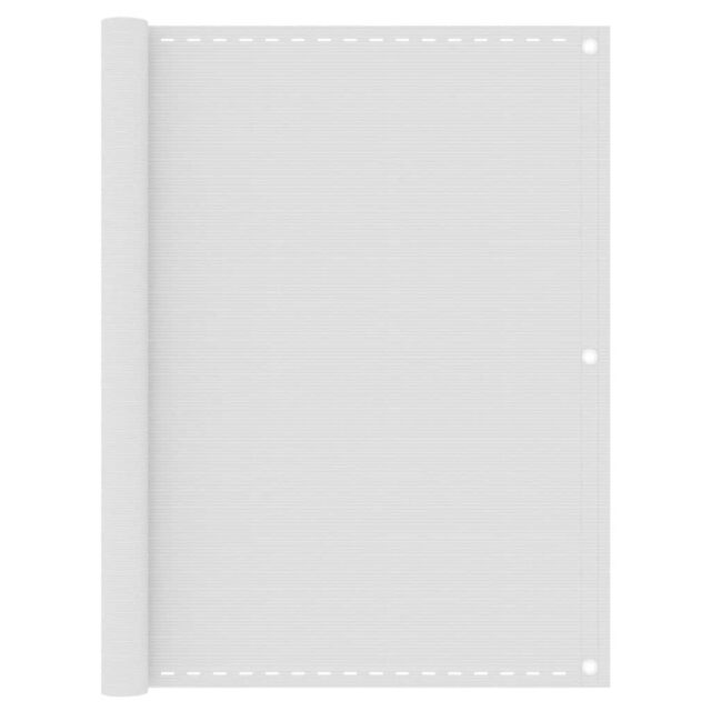 Berkfield Home Balcony Screen White 120x500 cm HDPE - image 1