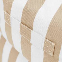 icon Natalia Stripe Soft Woven Kyoto Armchair Bean Bag in Taupe - thumbnail 8
