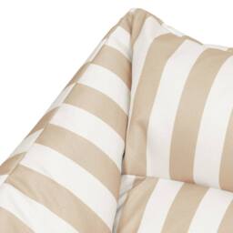 icon Natalia Stripe Soft Woven Kyoto Armchair Bean Bag in Taupe - thumbnail 7