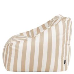 icon Natalia Stripe Soft Woven Kyoto Armchair Bean Bag in Taupe - thumbnail 5