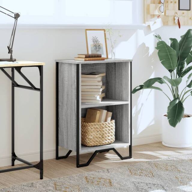 Berkfield Home Modern Bookcase Grey Sonoma 50x31x74.5 cm Engineered Wood - image 1