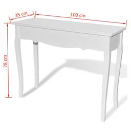 Berkfield Home Dressing Console Table White - thumbnail 6
