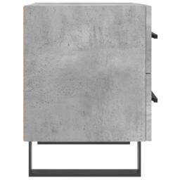Berkfield Home Modern Bedside Cabinet Concrete Grey 40x35x47.5 cm Engineered Wood - thumbnail 7