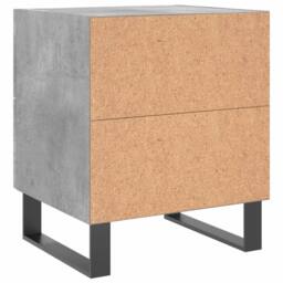 Berkfield Home Modern Bedside Cabinet Concrete Grey 40x35x47.5 cm Engineered Wood - thumbnail 8