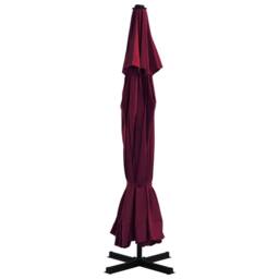 Berkfield Home Outdoor Parasol with Aluminium Pole 500 cm Bordeaux Red - thumbnail 3