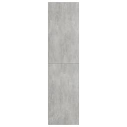 Berkfield Home Wardrobe Concrete Grey 100x50x200 cm Engineered Wood - Size: 100 x 50 x 200 cm - thumbnail 6
