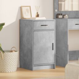 Berkfield Home Sideboard Concrete Grey 40x41x75 cm Engineered Wood - Size: 40 x 41 x 75 cm - thumbnail 1
