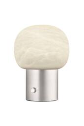 Blomus IRIS Table Lamp - Alabaster matt stainless steel in Silver - thumbnail 2