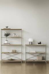 Blomus IRIS Table Lamp - Alabaster matt stainless steel in Silver - thumbnail 8