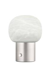 Blomus IRIS Table Lamp - Alabaster matt stainless steel in Silver - thumbnail 3