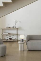 Blomus IRIS Table Lamp - Alabaster matt stainless steel in Silver - thumbnail 5