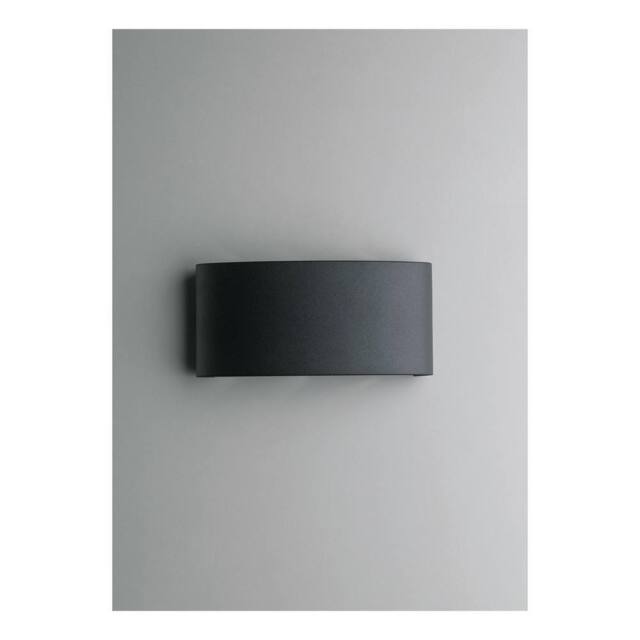 Netlighting Outdoor Integrated LED Flush Wall Light Antracite IP54 4000K in Grey