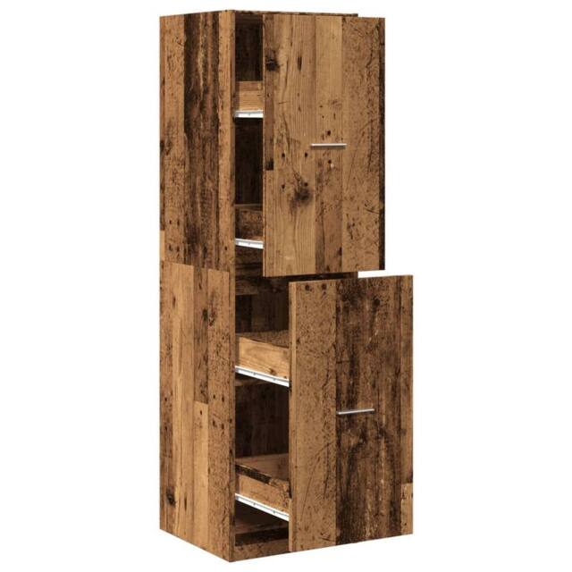 Berkfield Home Apothecary Cabinet¬†Old Wood 40x41x144.5 cm Engineered Wood in Brown - image 1