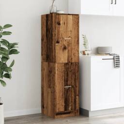 Berkfield Home Apothecary Cabinet¬†Old Wood 40x41x144.5 cm Engineered Wood in Brown - thumbnail 4