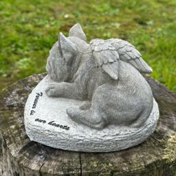 Animal Crackers French Bulldog Memorial 'Forever In Our Hearts' Stone Effect Dog Pet Loss Gift in Grey - thumbnail 5