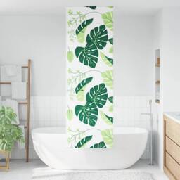 Berkfield Home Shower Roller Blind 60x240 cm Fabric Width 56 cm in Green - thumbnail 1