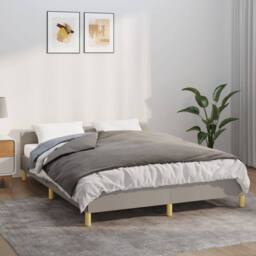 Berkfield Home Weighted Blanket with Cover Grey 135x200 cm Single 6 kg Fabric - thumbnail 2