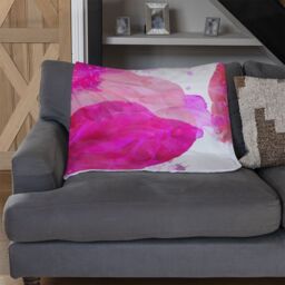 Benjamin Tate Design Andrew Lee Bo Ho In Pink Blanket in Natural - Size: 120 cm x 150 cm - thumbnail 2