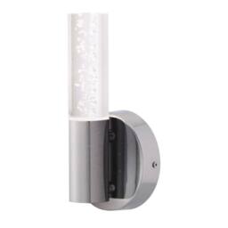 First Choice Lighting Orin - Bathroom Wall Light with Bubble Detail in Silver