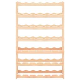 Berkfield Home Wine Rack for 42 Bottles Pinewood in Beige - thumbnail 1