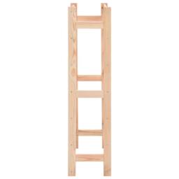 Berkfield Home Wine Rack for 42 Bottles Pinewood in Beige - thumbnail 3