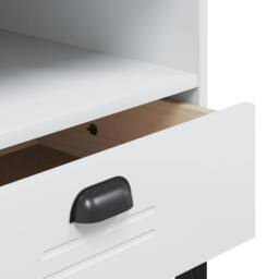 Berkfield Home TV Cabinet VIKEN White Engineered Wood - thumbnail 9
