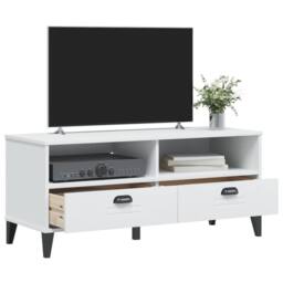 Berkfield Home TV Cabinet VIKEN White Engineered Wood - thumbnail 4